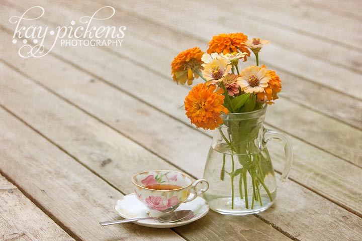 tea time on the back deck