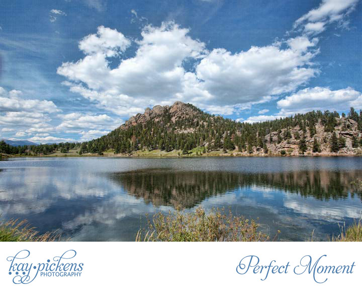 perfect mountain moment lily lake RMNP